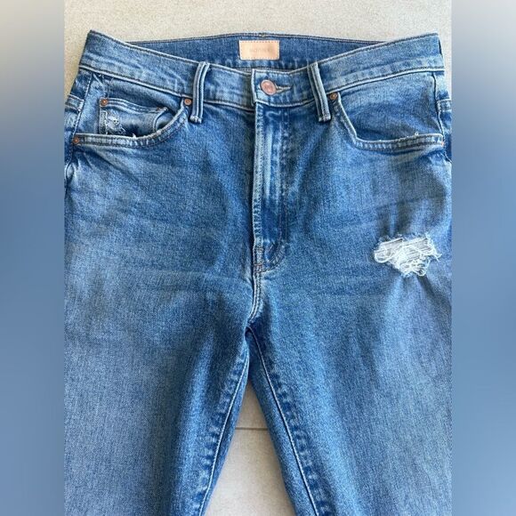 Mother Denim Insider Ankle Flare Bootcut Jeans in Bloom and Doom Size 27 - Picture 6 of 13